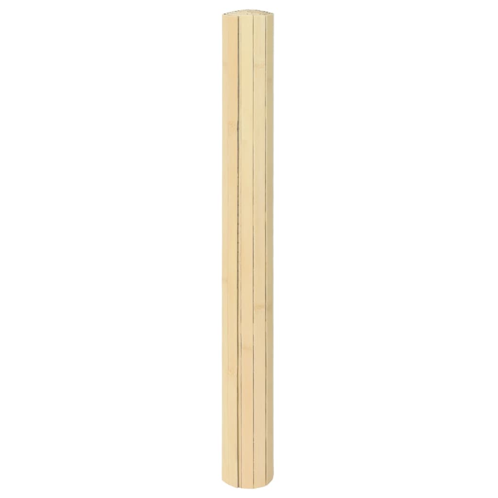 Vidaxx rechteckiger Teppich 60x100 cm Bambus hell natur