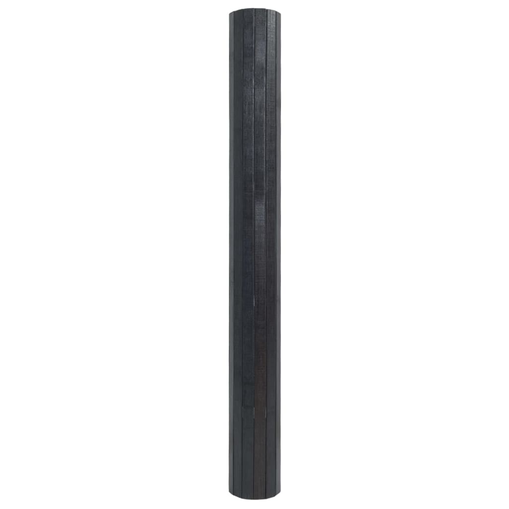 Vidaxl vloerkleed rechthoekig 60x100 cm bamboe grijs