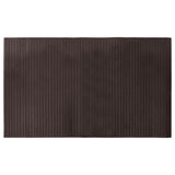 Vidaxl vloerkleed rechthoekig 60x100 cm bamboe donkerbruin
