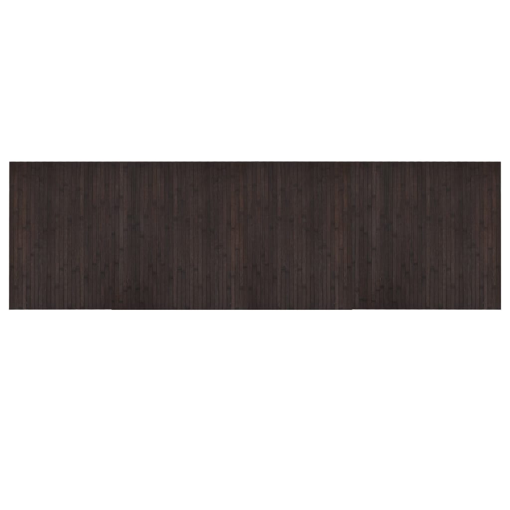 Vidaxl Rug Rectangular 60x200 cm Bamboo Dark Brown