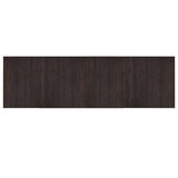 VidaXL Rechteckiger Teppich 60x200 cm Bambus dunkelbraun