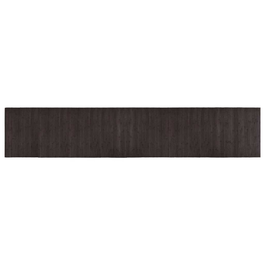 Vidaxl Rug Rectangular 60x300 cm Bamboo Dark Brown