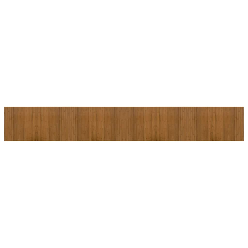 Vidaxx rechteckiger Teppich 60x400 cm Bambusbraun