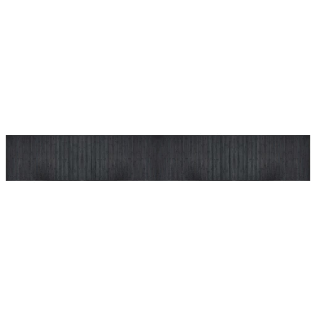 Vidaxx rechteckiger Teppich 60x400 cm Bambusgrau