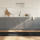 Vidaxl rectangular 60x500 cm bamboo gray