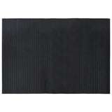 VidaXL Rechteckiger Teppich 70x100 cm Bambus schwarz