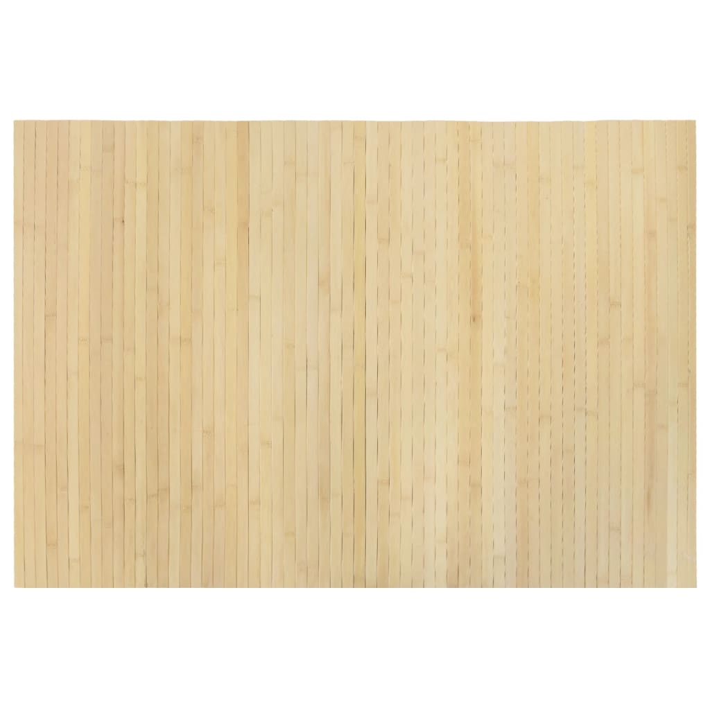 Vidaxx rechteckiger Teppich 70x100 cm Bambus hell natur
