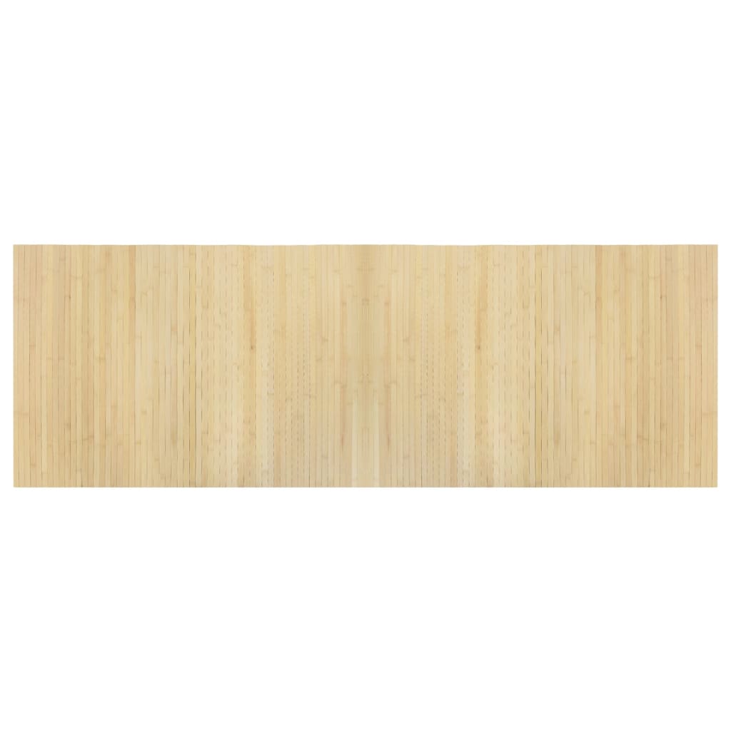 Vidaxx rechteckiger Teppich 70x200 cm Bambus hell natur
