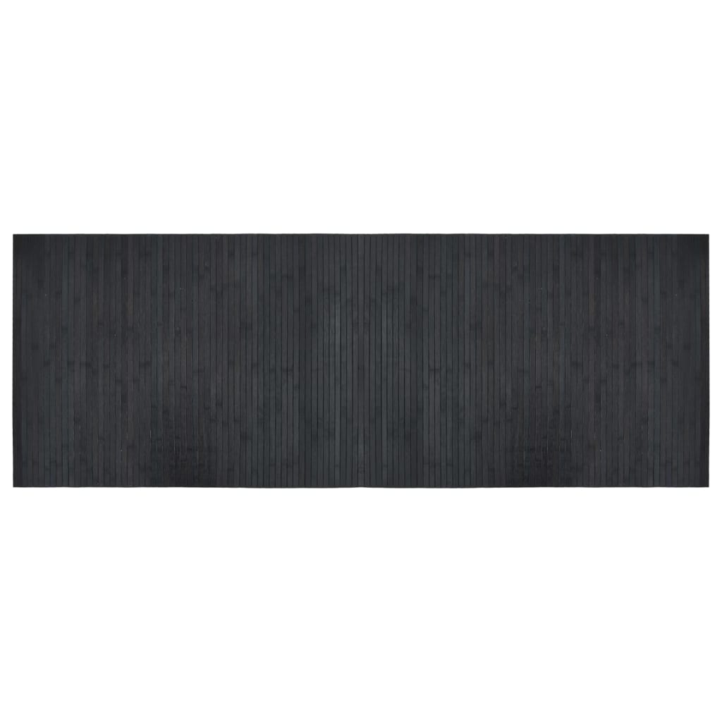 Vidaxl rettangolare 70x200 cm di bambù grigio