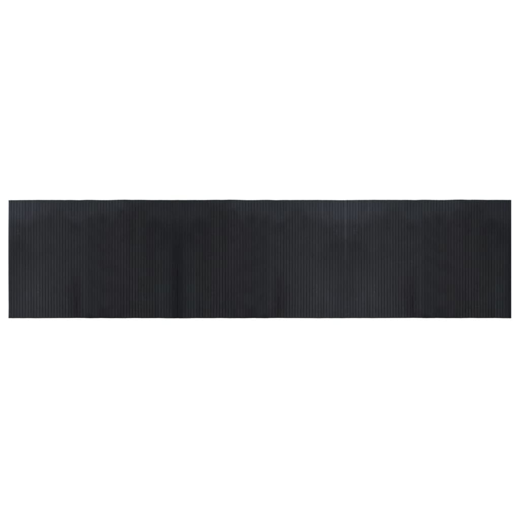 Vidaxx rechteckiger Teppich 70x300 cm Bambus schwarz