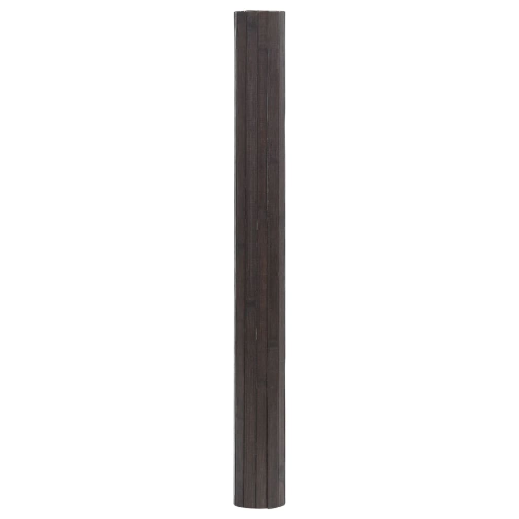Vidaxx rechteckiger Teppich 70x300 cm Bambus dunkelbraun
