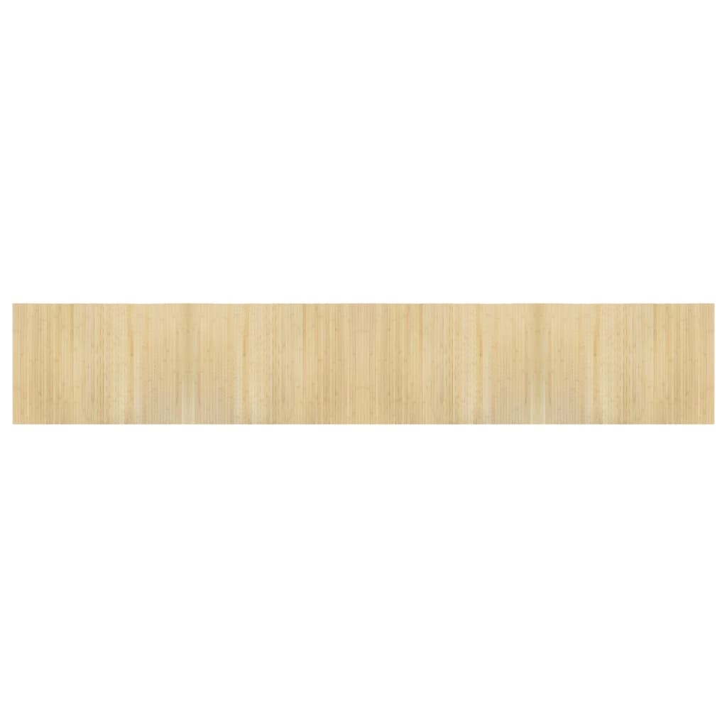 Vidaxx rechteckiger Teppich 70x400 cm Bambus hell natur