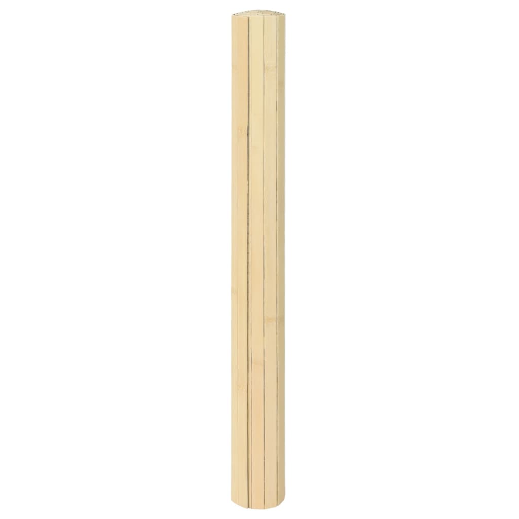Vidaxx rechteckiger Teppich 70x400 cm Bambus hell natur