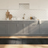 Vidaxx rechteckiger Teppich 70x500 cm Bambusgrau