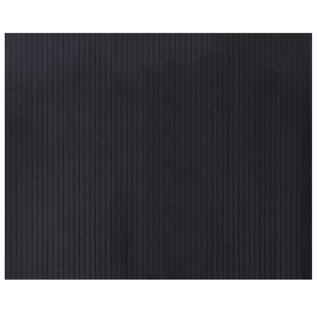 Vidaxl rettangolare 80x100 cm Bamboo nero