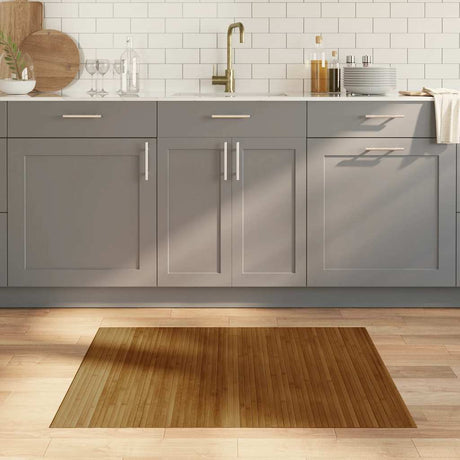Vidaxx rechteckiger Teppich 80x100 cm Bambusbraun