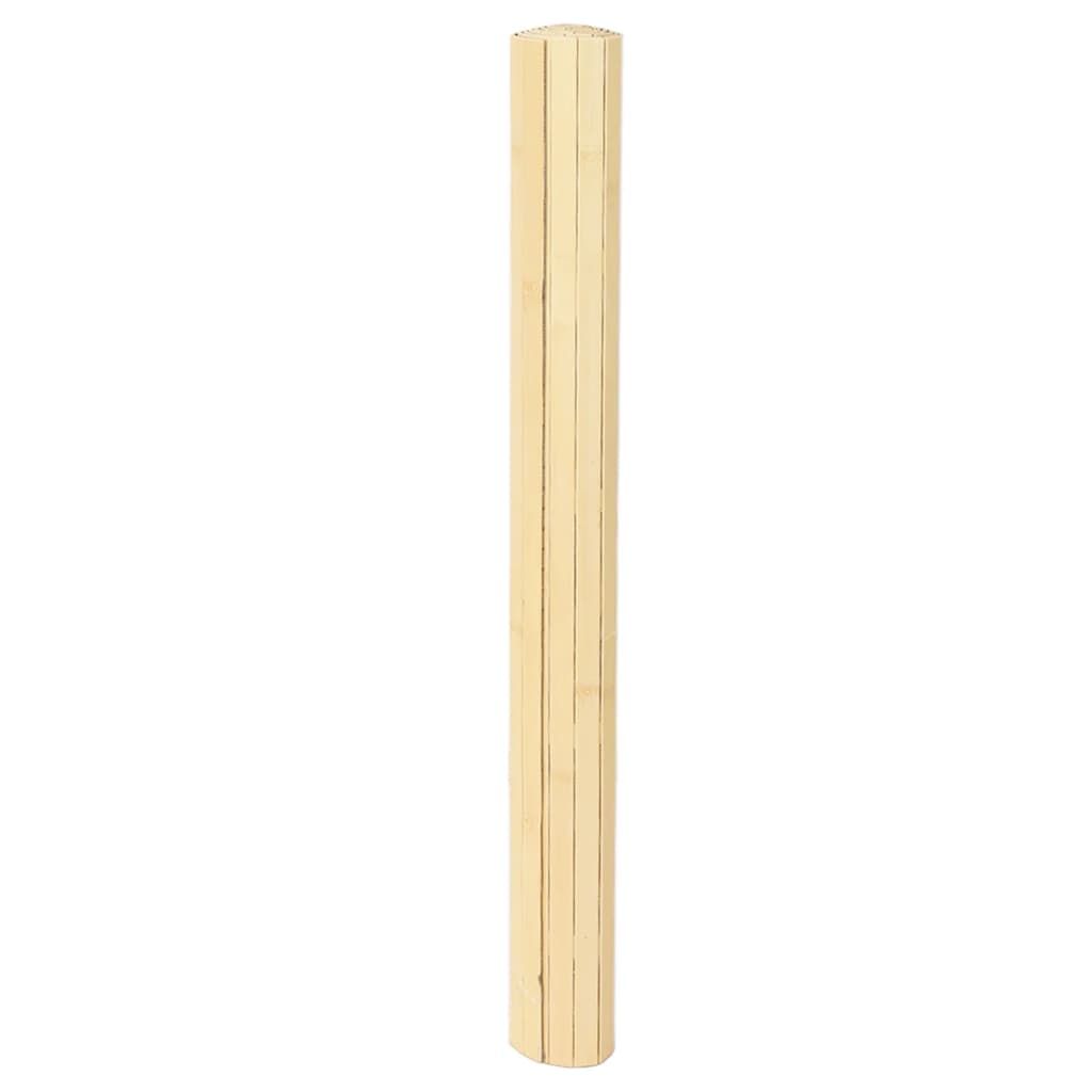 Vidaxx rechteckiger Teppich 80x100 cm Bambus hell natur