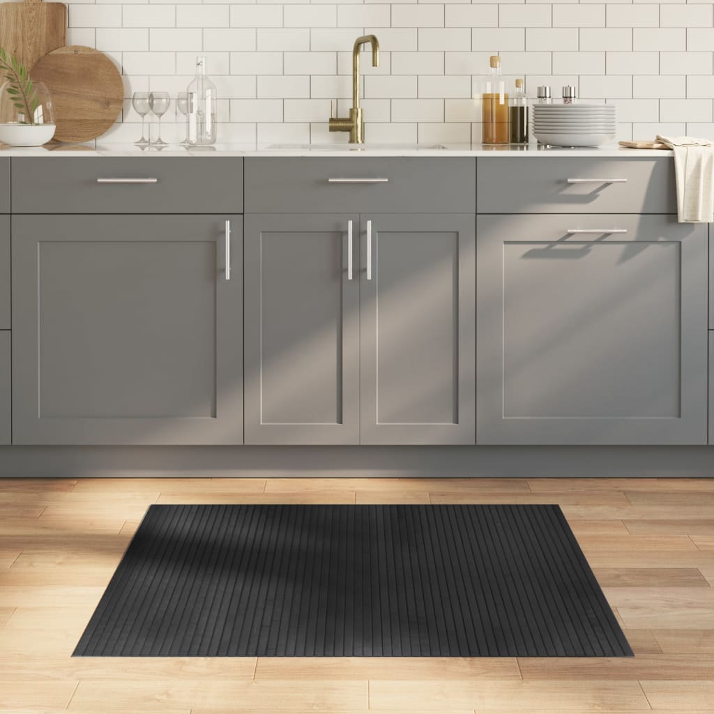 Vidaxx rechteckiger Teppich 80x100 cm Bambusgrau