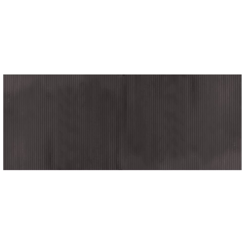 VidaXL Rechteckiger Teppich 80x200 cm Bambus dunkelbraun