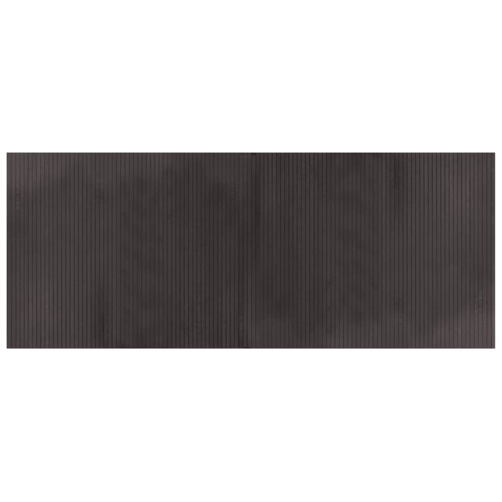 Vidaxl rug rectangular 80x200 cm bamboo dark brown