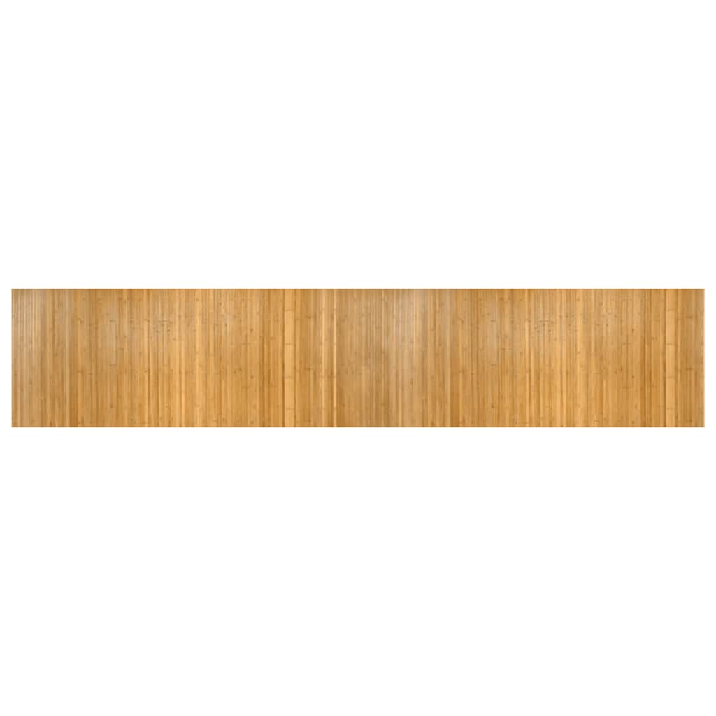 VidaXL Rechteckiger Teppich 80x400 cm Bambus natur