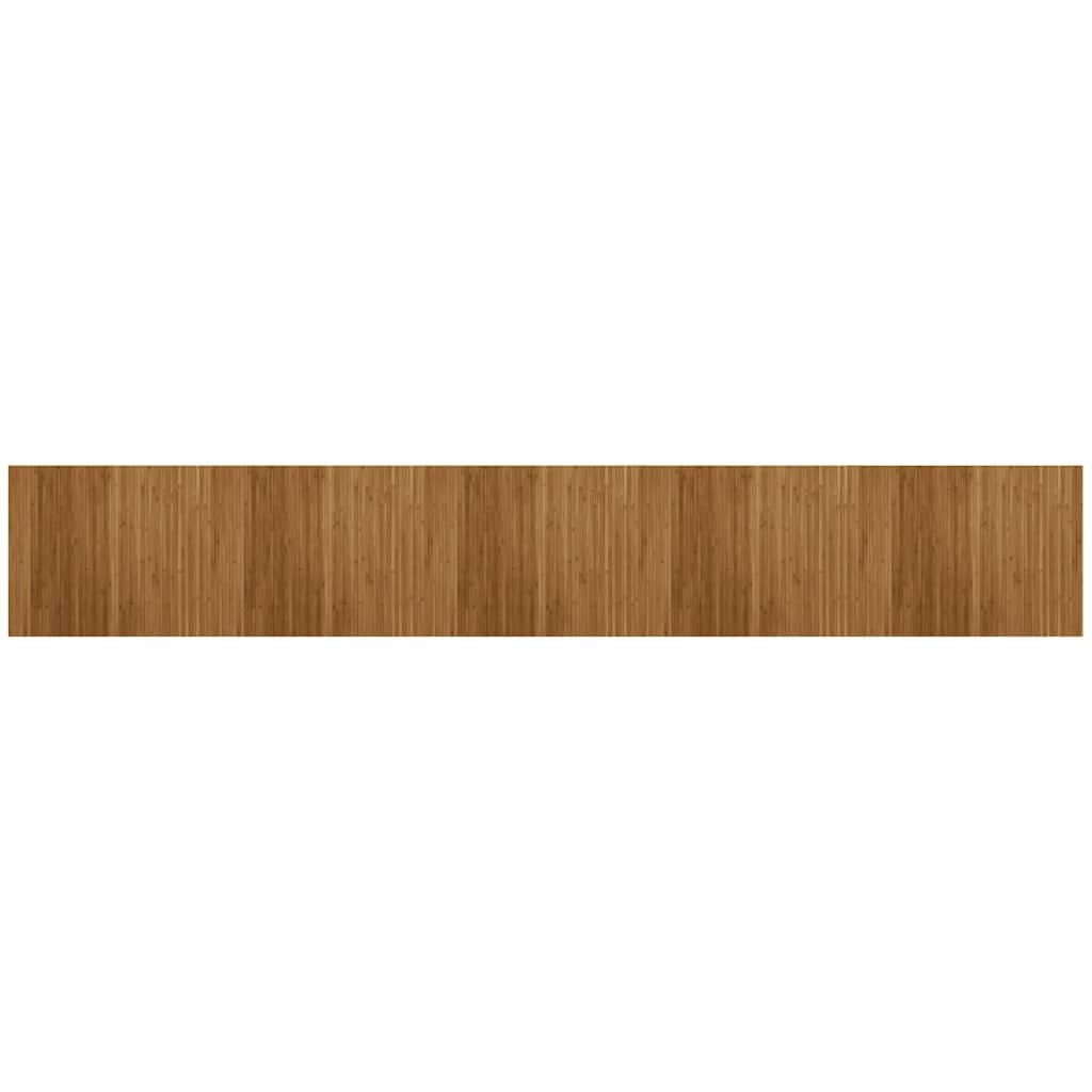 Vidaxx rechteckiger Teppich 80x500 cm Bambusbraun