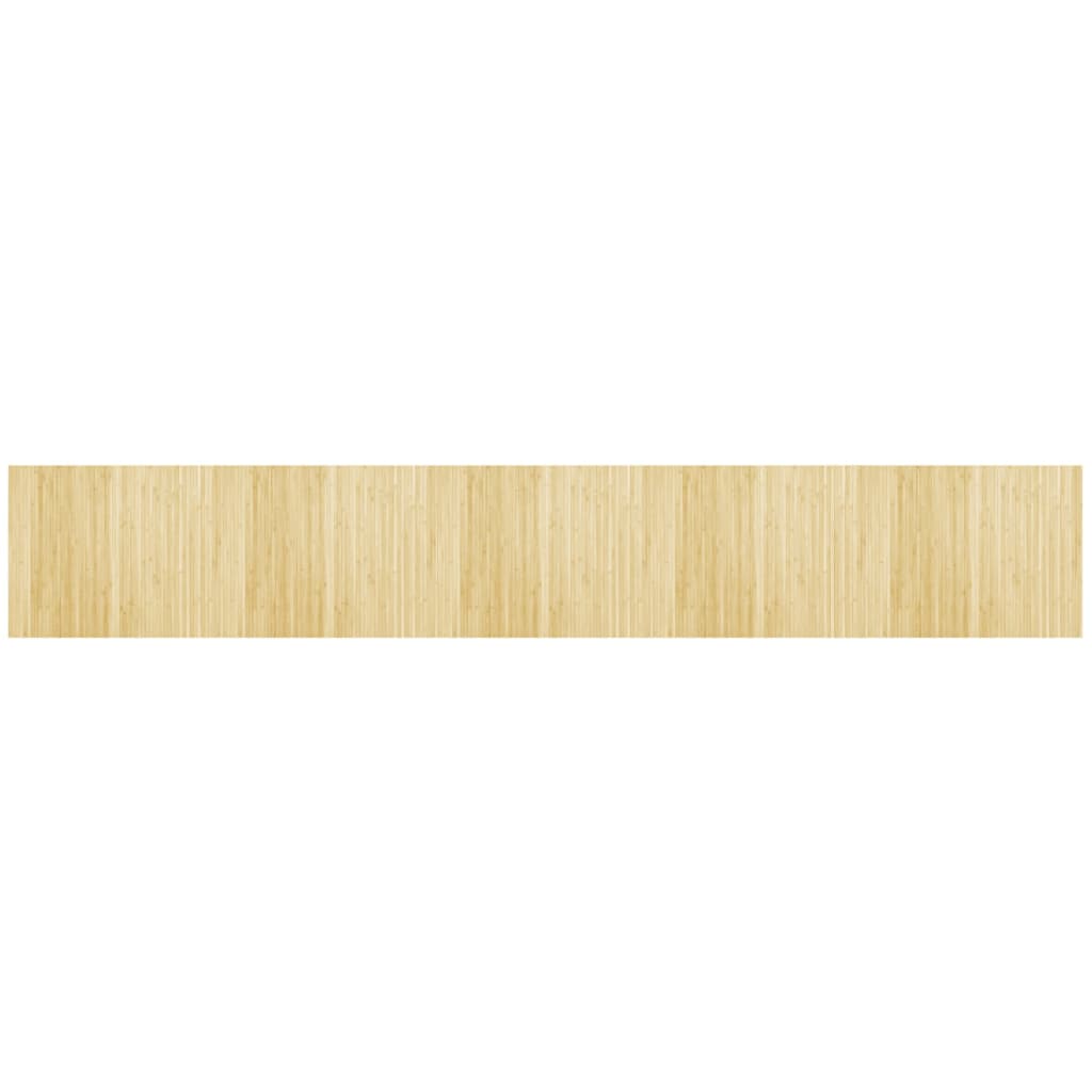 Vidaxx rechteckiger Teppich 80x500 cm Bambus hell natur