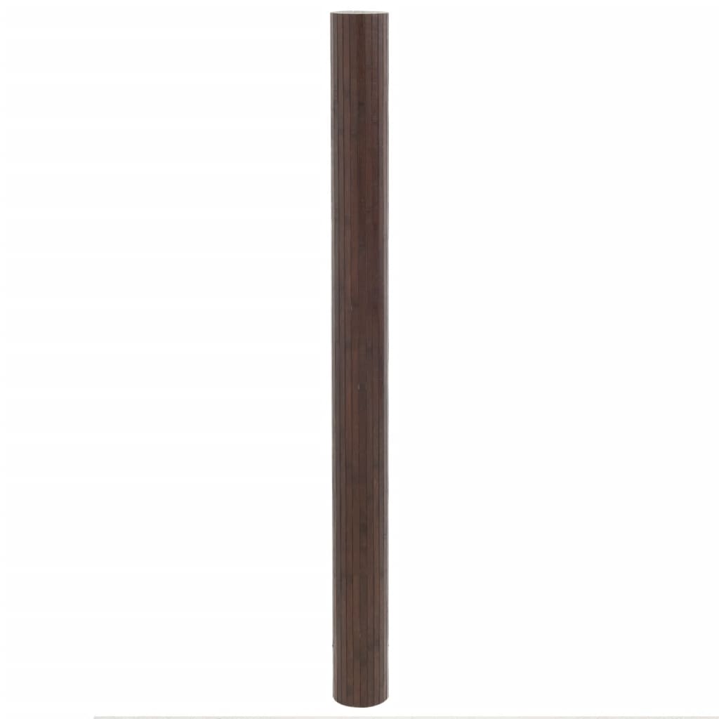 Vidaxx rechteckiger Teppich 80x500 cm Bambus dunkelbraun