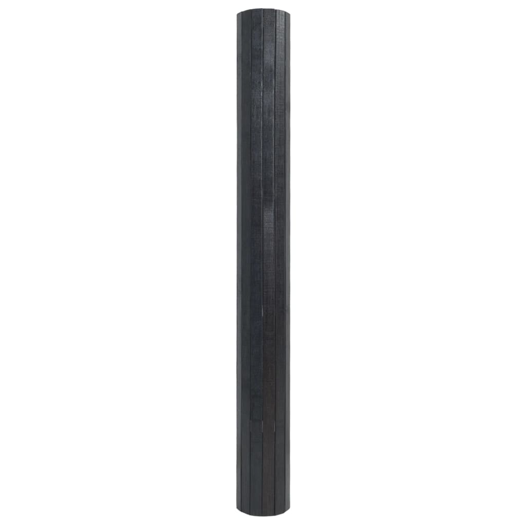 VidaXL Rechteckiger Teppich 100x100 cm Bambusgrau