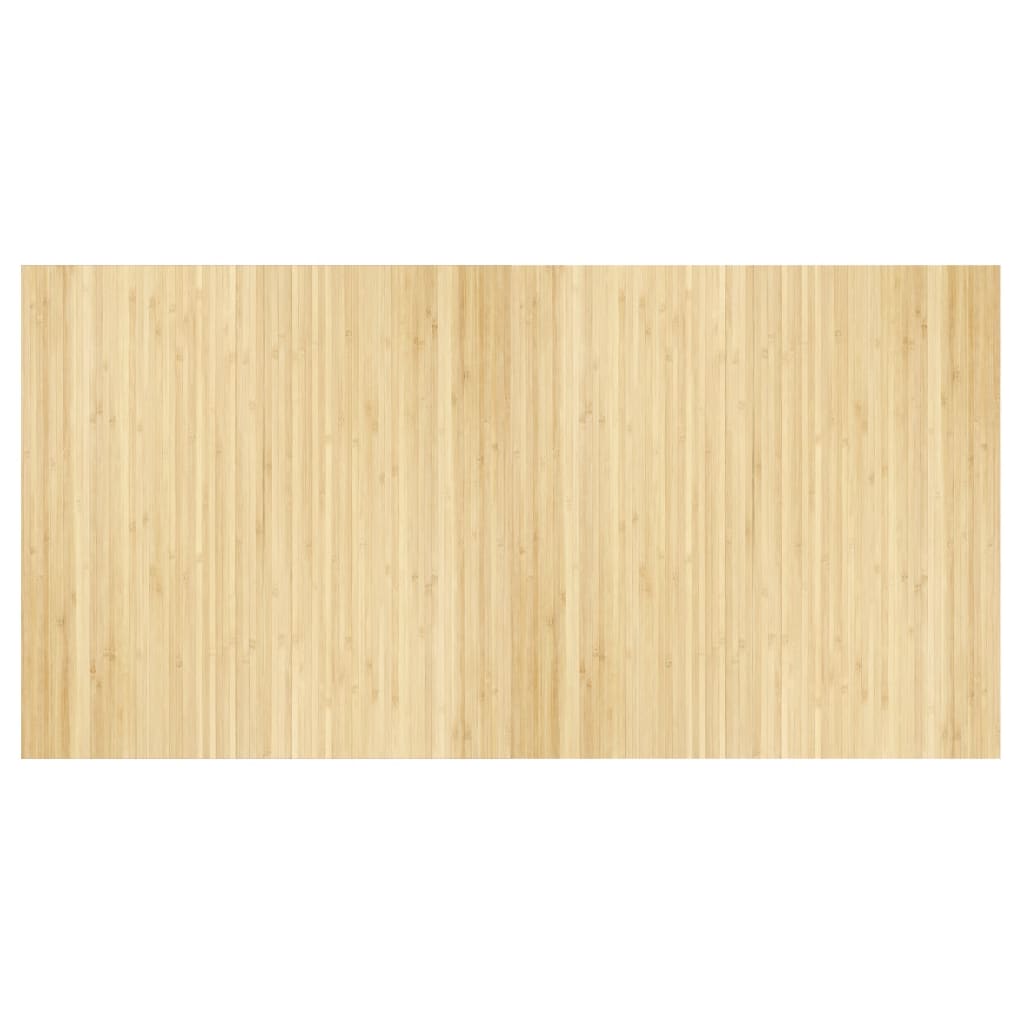 VidaXL Rechteckiger Teppich 100x200 cm Bambus hell natur