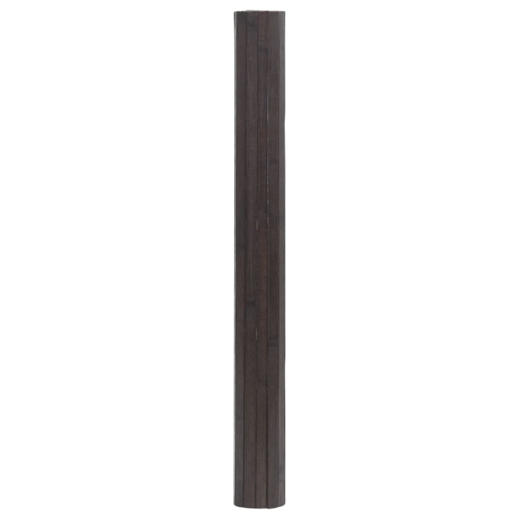 Vidaxx rechteckiger Teppich 100x200 cm Bambus dunkelbraun