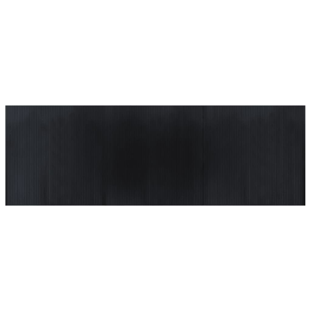 Vidaxx rechteckiger Teppich 100x300 cm Bambus schwarz