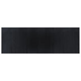 Tappeto vidaxl rettangolare 100x300 cm bambù nero