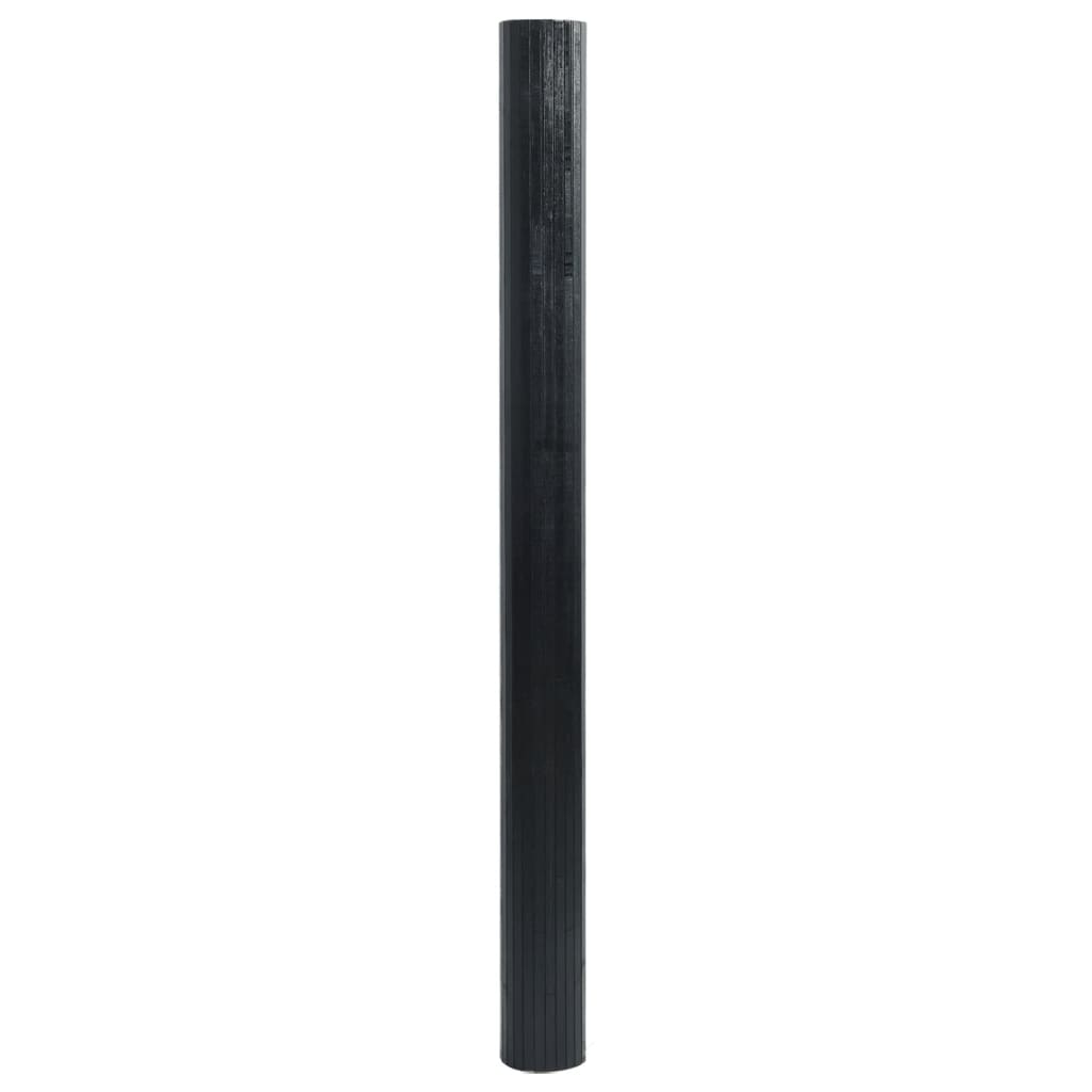Vidaxx rechteckiger Teppich 100x300 cm Bambus schwarz