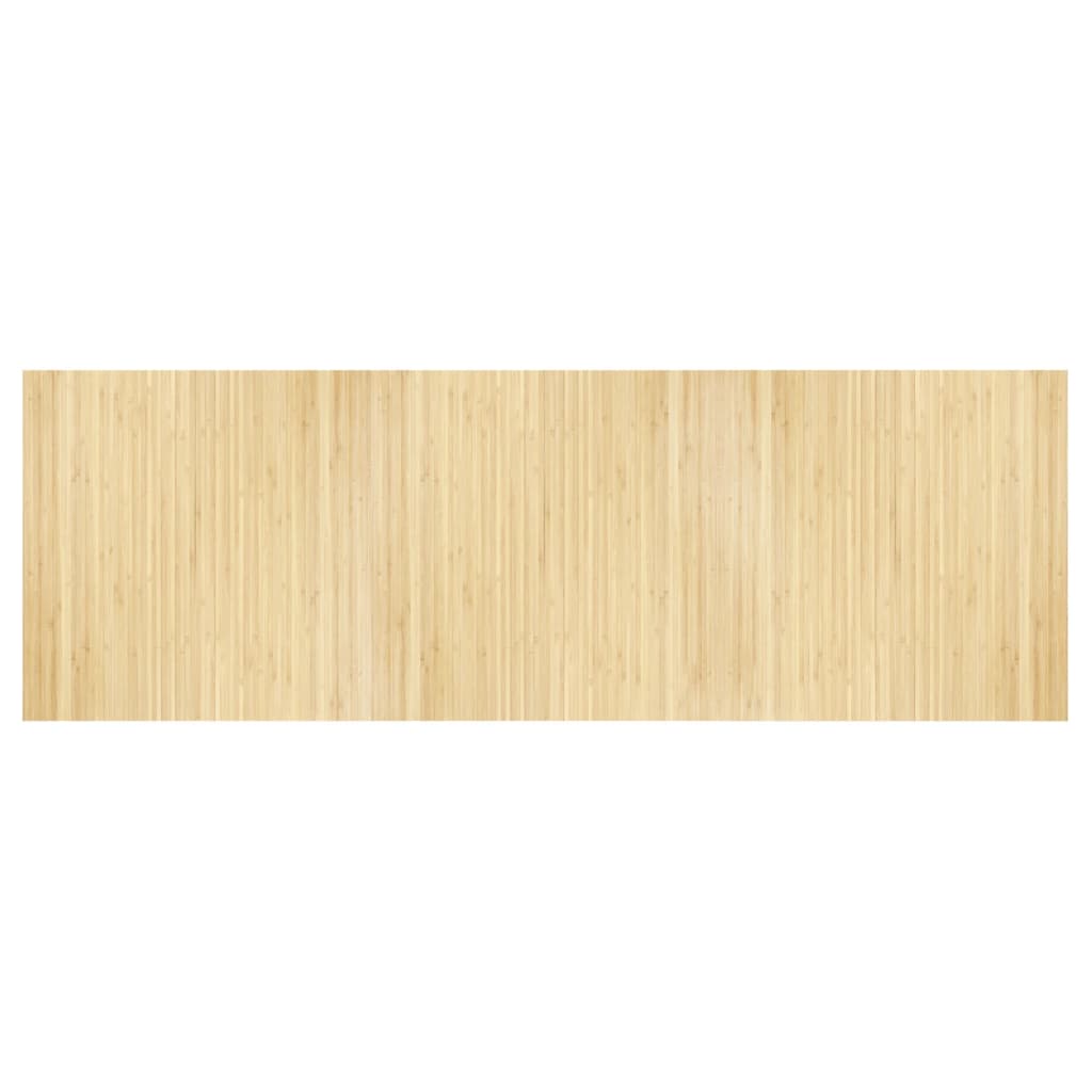 Vidaxx rechteckiger Teppich 100x300 cm Bambus hell natur