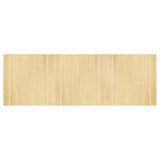 Vidaxx rechteckiger Teppich 100x300 cm Bambus hell natur