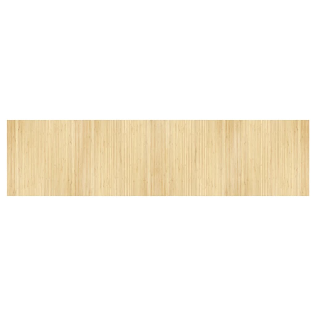 Tapis vidaxl rectangulaire 100x400 cm Bamboo Light Natural