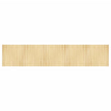 Tapis vidaxl rectangulaire 100x500 cm Bamboo Light Natural