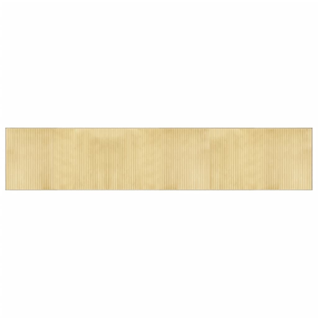 Vidaxx rechteckiger Teppich 60x300 cm Bambus hell natur