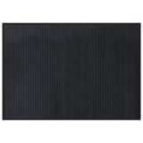 Vidaxl rectangular 70x100 cm de bambú negro