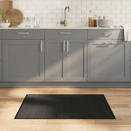 Vidaxx rechteckiger Teppich 70x100 cm Bambus schwarz