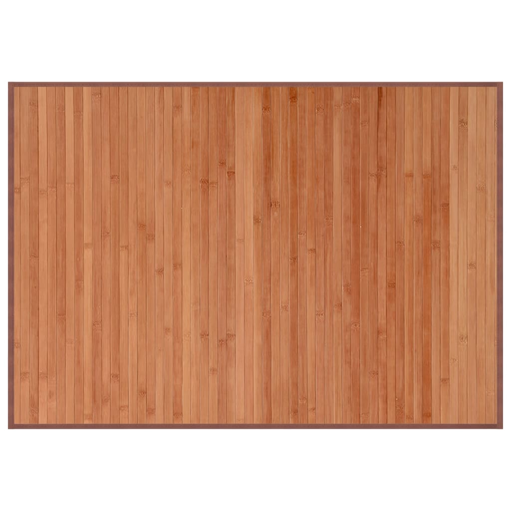 Vidaxl rettangolare 70x100 cm Bamboo marrone