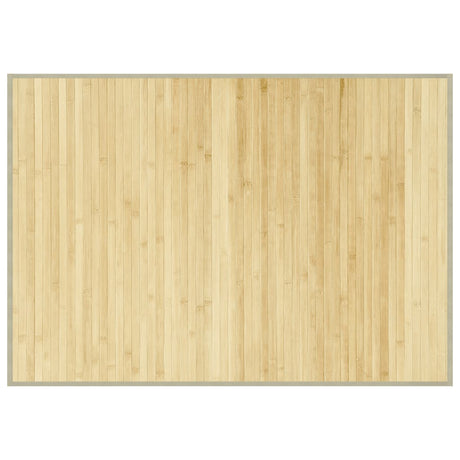 Vidaxx rechteckiger Teppich 70x100 cm Bambus hell natur