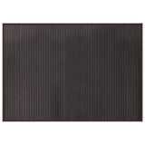 VidaXL Rechteckiger Teppich 70x100 cm Bambus dunkelbraun
