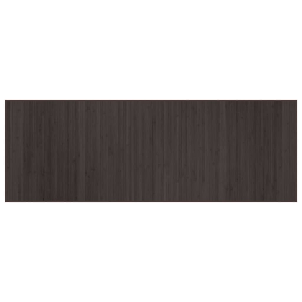 Vidaxl rug rectangular 70x200 cm bamboo dark brown