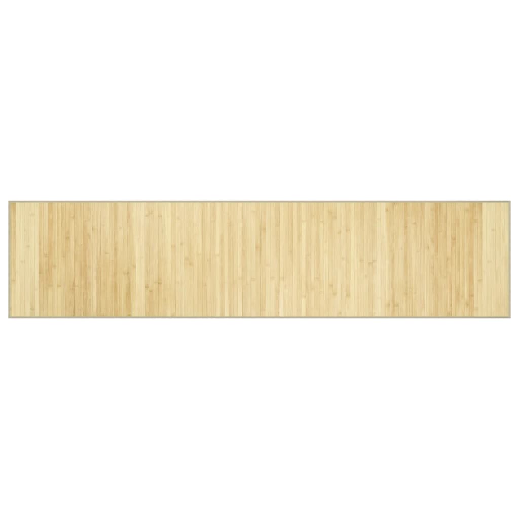 Vidaxx rechteckiger Teppich 70x300 cm Bambus hell natur