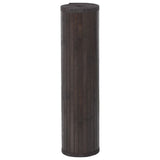 Vidaxx rechteckiger Teppich 70x400 cm Bambus dunkelbraun