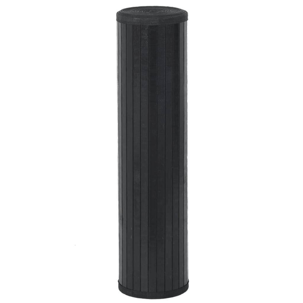 Vidaxx rechteckiger Teppich 70x500 cm Bambus schwarz