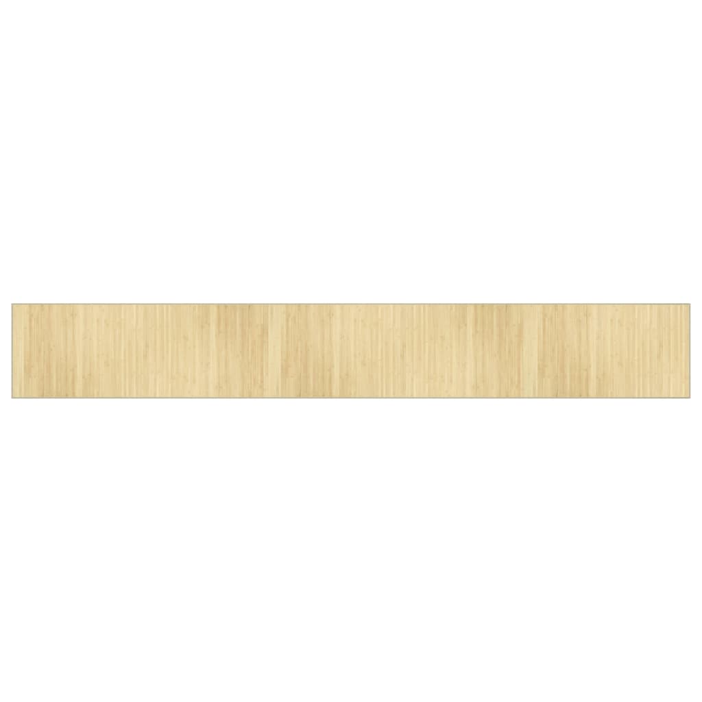 Vidaxx rechteckiger Teppich 70x500 cm Bambus hell natur