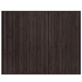 Vidaxx rechteckiger Teppich 80x100 cm Bambus dunkelbraun